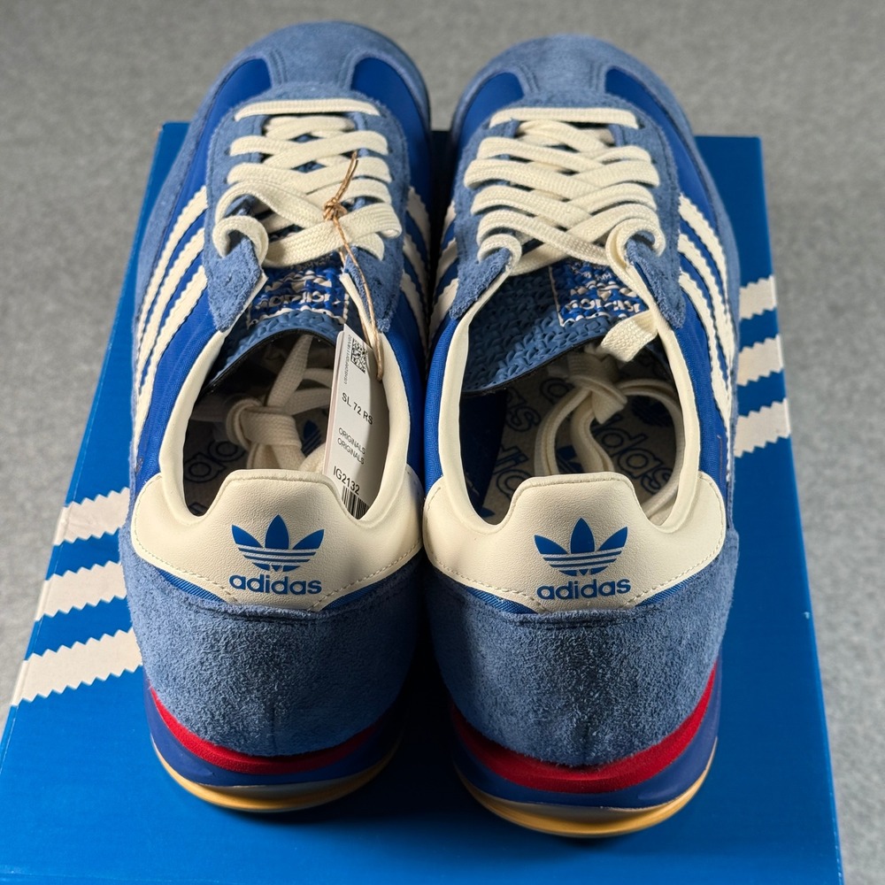 Adidas SL 72 RS Blue White Men's 11 Retro Classic Sneakers NIB - Picture 6 of 8